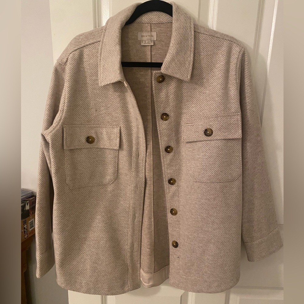 Cream colored Brixton Shacket NWOT